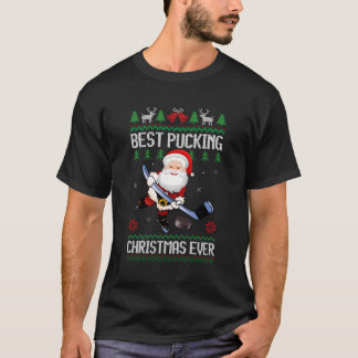 最高のおもしろいSanta Clausの醜いクリスマスアイス Tシャツ