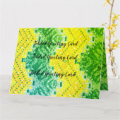 最高のお使いのカスタム情報の追加 カード (黄色い花)