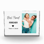最高のお友パーソナライズされた様の贈り最高の物 フォトブロック (正面)