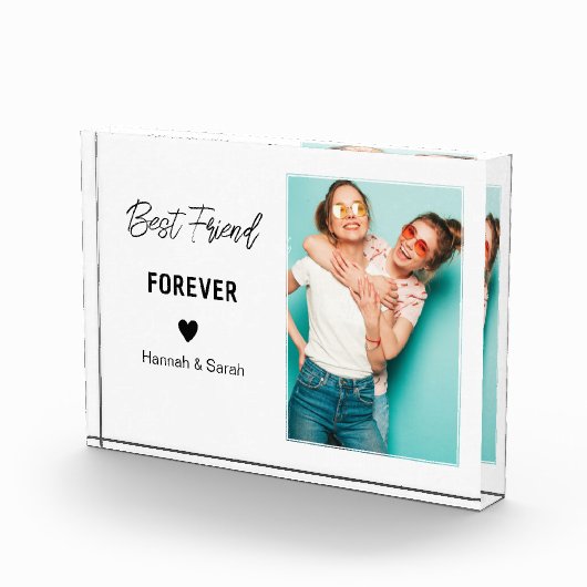 最高のお友パーソナライズされた様の贈り最高の物 フォトブロック (右)