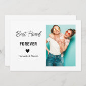 最高のお友パーソナライズされた様の贈り最高の物 招待状 (正面/裏面)