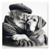 最高のお友達と永遠に老紳士 フォトプリント (正面)