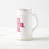 最高のお姉ちゃん。いつまでも。（ピンク） ビールジョッキ (正面右)