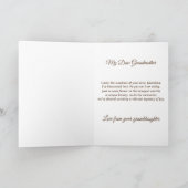 最高のお婆さん出エレガント来る カード (内部)