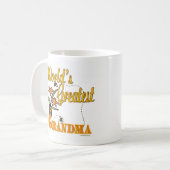 最高のお婆さん コーヒーマグカップ (正面左)