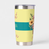 最高のお婆ちゃん 保温保冷タンブラー (左面)