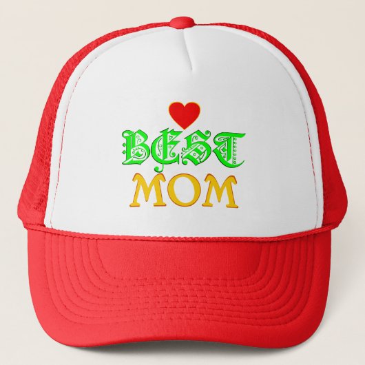 ♔♥°・最高のお母さんの姿勢スタイリッシュTrucker Hat♥♔ キャップ (正面)