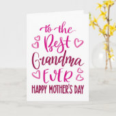 最高のお母さんの日のタイポグラフィ カード (黄色い花)