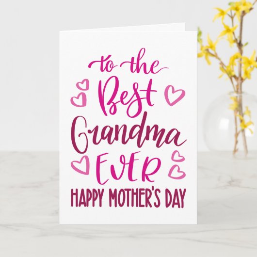 最高のお母さんの日のタイポグラフィ カード (黄色い花)