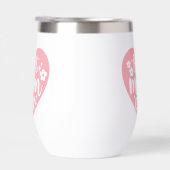 最高のお母さんは花でピンクのハート (右面)