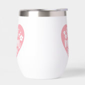 最高のお母さんは花でピンクのハート (左面)