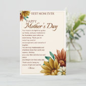 最高のお母さんエレガントの日の吹き出物 シーズンカード (スタンド正面)