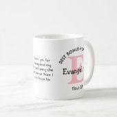 最高のお母さんパーソナライズされた コーヒーマグカップ (正面右)