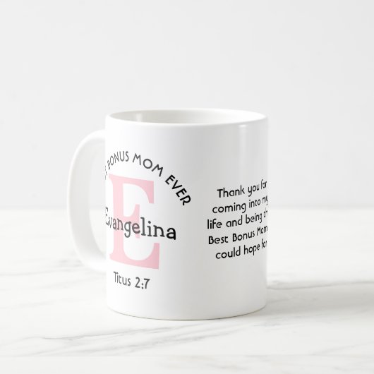 最高のお母さんパーソナライズされた コーヒーマグカップ (正面左)
