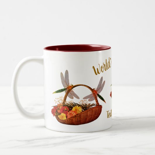 最高のお母さんパーソナライズされた ツートーンマグカップ (左)