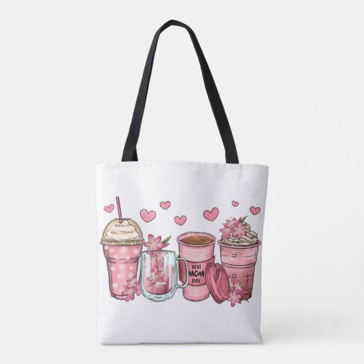 「最高のお母さん今まで」母の日のトート トートバッグ (裏面)