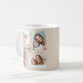 最高のお母さん任意の年8写真コラージュBeige コーヒーマグカップ (正面左)