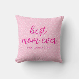 最高のお母さん可愛いピンクのハートパターントレンディー クッション