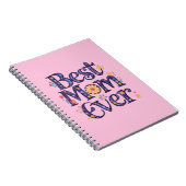 最高のお母さん可愛い花お母さんの日 ノートブック (右側)