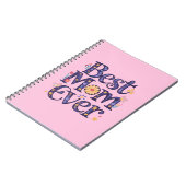 最高のお母さん可愛い花お母さんの日 ノートブック (左側)