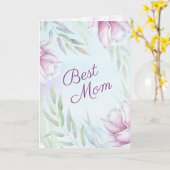 最高のお母さん感動的、聖なる書物、 経典母の日 カード (黄色い花)