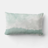 最高のお母さん水彩子供の写真 ランバークッション (裏面)