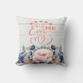 最高のお母さん素朴の日の贈り物 クッション (正面)