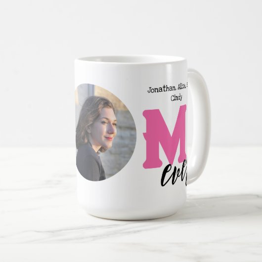 最高のお母さん賛美の写真のマグ コーヒーマグカップ (正面右)