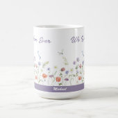 最高のお母さん野生の花の子供が母の日を命名 コーヒーマグカップ (中央)