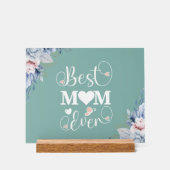 「最高のお母さん」のフローラエレガントギフト アクリルサイン (正面)