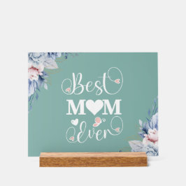 「最高のお母さん」のフローラエレガントギフト アクリルサイン