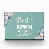 「最高のお母さん」のフローラエレガントギフト フォトブロック (正面)