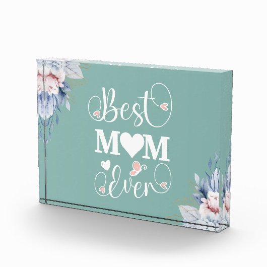 「最高のお母さん」のフローラエレガントギフト フォトブロック (右)