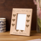 「最高のお母さん&パパの願い：誕生日の献上品」 レーザー彫刻フレーム (左)