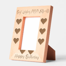 「最高のお母さん&パパの願い：誕生日の献上品」 レーザー彫刻フレーム