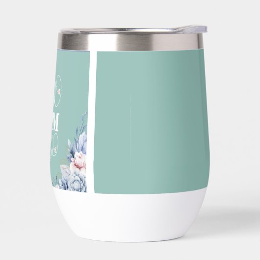 「最高のお母さん」フローラワインタンブラエレガントーのサーモ (左面)