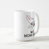 最高のお母さん、3のお母さん、おカスタマイズ母さん名 コーヒーマグカップ (正面右)