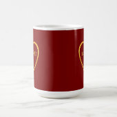 最高のお父さん ゴールド コーヒーマグカップ (中央)