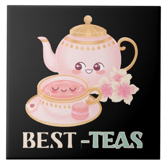 最高のお茶の愛好家 タイル (正面)