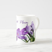 最高のかわいらしおもしろいスタイリッシュ ボーンチャイナマグカップ (正面右)