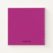 最高のかわいらしフローラ ノートブック (裏面)