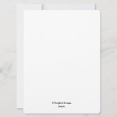 最高のかわいらし紫の紫シンプルのフローラ愛おもしろい シーズンカード (裏面)