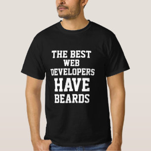 最高のくもの巣開発者はTシャツをBeards Tシャツ