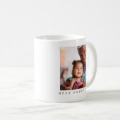 最高のじいじ専用2枚の写真入りギフト コーヒーマグカップ (正面右)