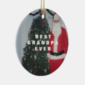 最高のじいんパーソナライズされたパ セラミックオーナメント (右)