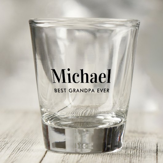 最高のじいんモノグラムのパ ショットグラス