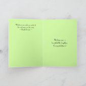 最高のな願いを結婚している谷のユリ カード (内部)