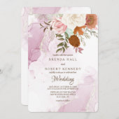 最高のの結婚秋 招待状 (正面/裏面)