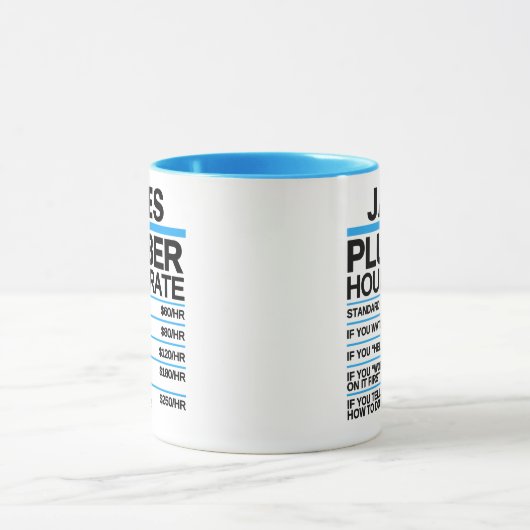 最高のの贈り物 – おもしろい plumber マグカップ (中央)