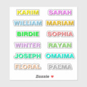 最高のはっきりしたスクリプト名モダン、防水 シール (シート)